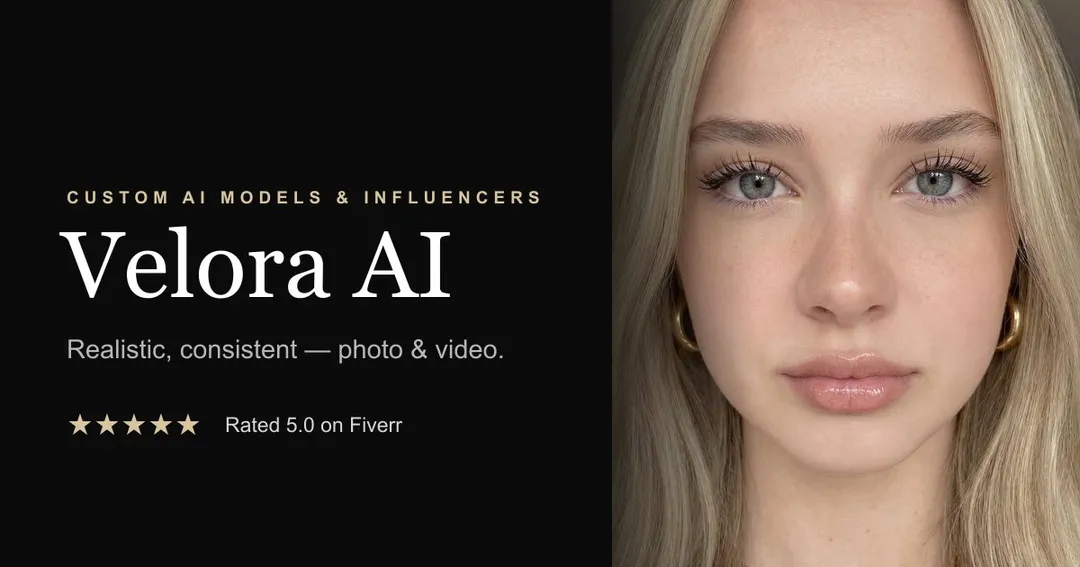Velora AI — realistic, consistent AI influencer models
