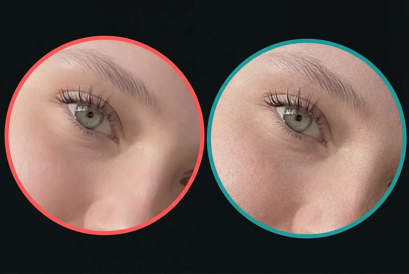 Comparison between an AI-generated image and the humanized version